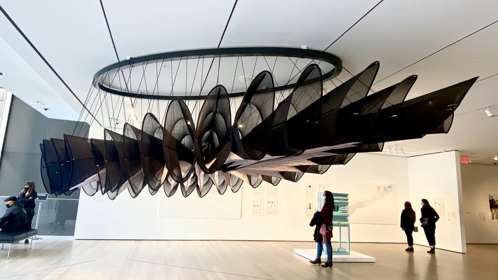 Black Flower Antenna, Reconstructions Exhibition Museum of Modern Art 2021. Photo Courtesy Berfin Evrim.