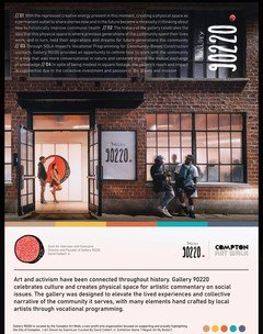 Poster boards depicting Gallery 90220