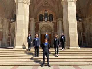 AUD's Bruin Builders members at UCLA's Royce Hall