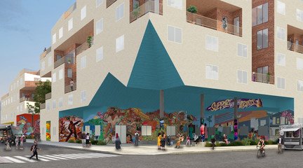 Axonometric cutaway of “Restored Voids, Restored Voices”