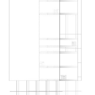 Square building with view of interior