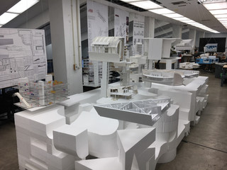 Photograph of amalgamated physical model produced by the whole studio.