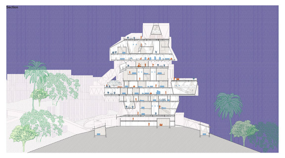 Section drawing.