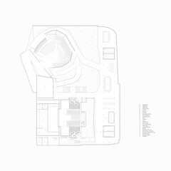 Second floor plan drawing. 