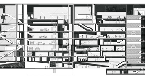 Unrolled section drawing