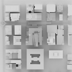 Rendered site plan.