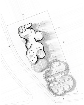 Secon floor plan drawing.