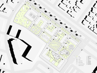 Plan drawing of a housing development in Los Angeles.