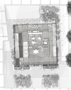 Second floor plan drawing.