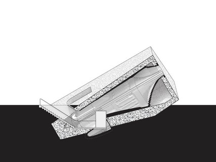 Section drawing not drawn to scale.