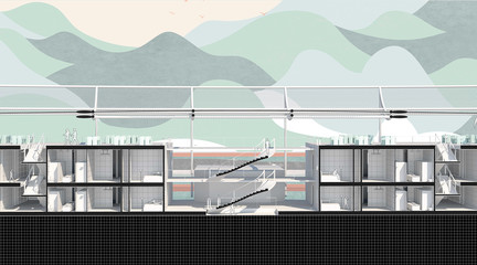 Section drawing.