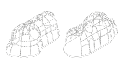 Student work from the undergrad studio, Sarcophagus: House in the Airstream