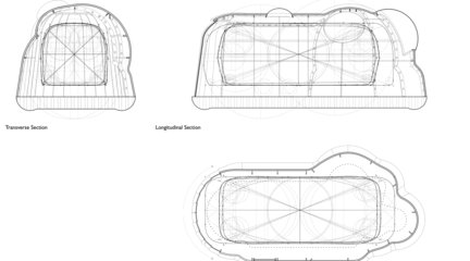Student work from the undergrad studio, Sarcophagus: House in the Airstream