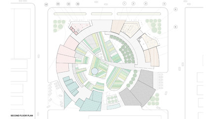 Second floor plan drawing.