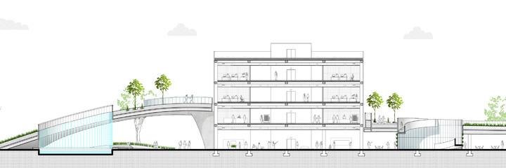 Section drawing.